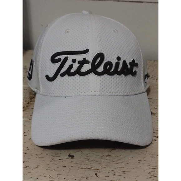 Titleist FJ Footjoy Pro V1 Golf Hat Cap Fitted Mesh Stretch fit Sz S/M - Picture 7 of 13
